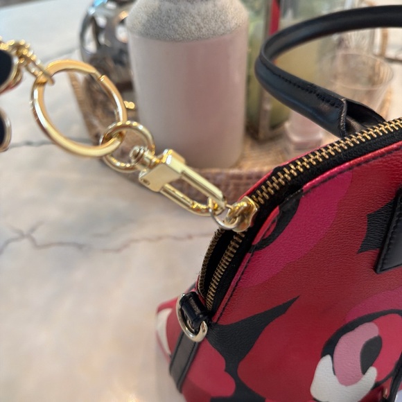 Kate Spade Black and Red Floral Satchel - Picture 6 of 11